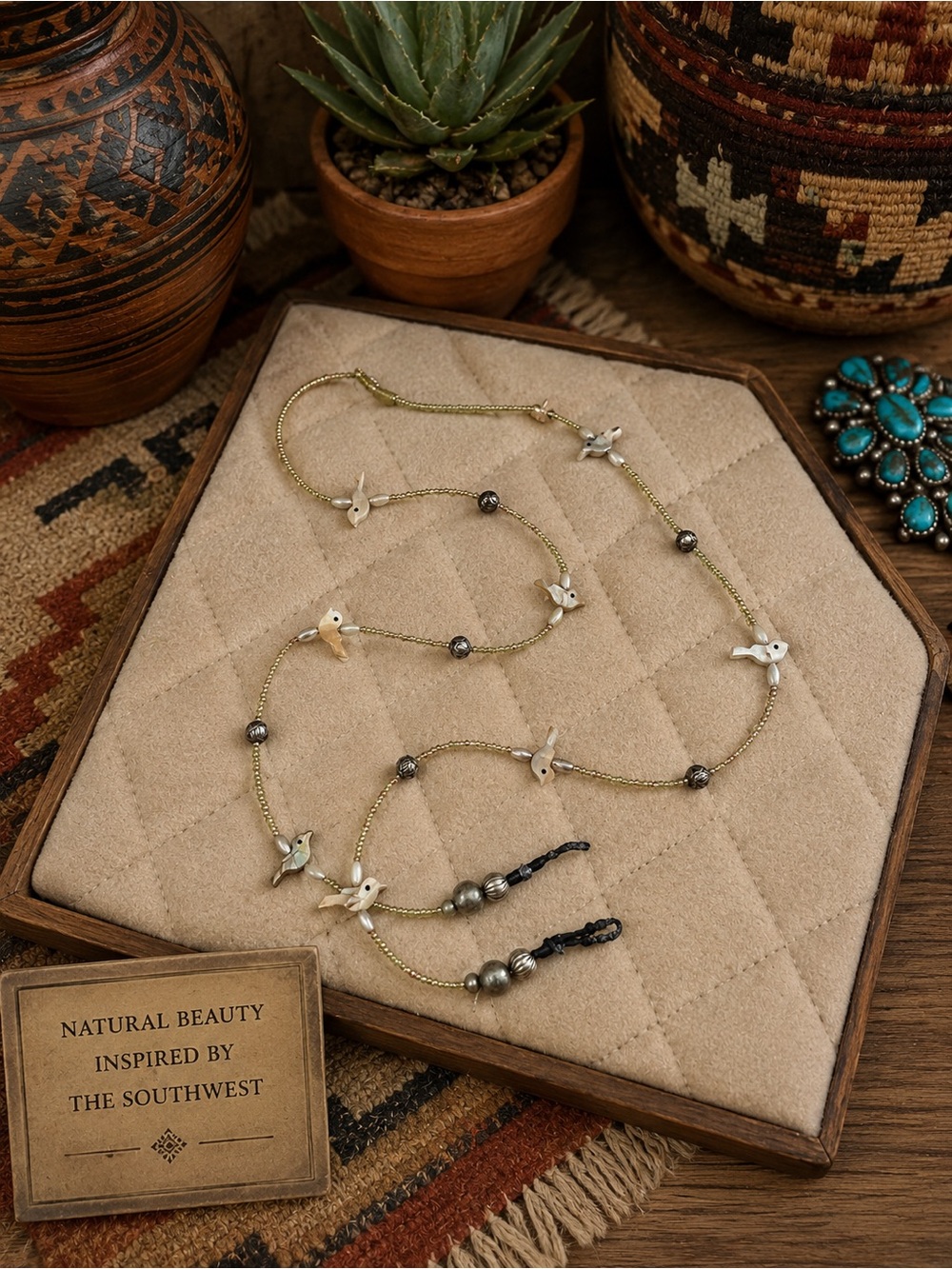 Native American  Southwest-style fetish Glasses Holder Necklace